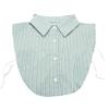 Women's Detachable False Collar Insert Elegant Striped Lapel Faux Half Shirt Blouse Collar Top for Sweater and Dresses