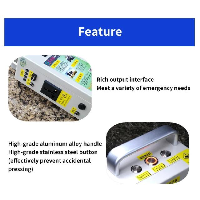 Hand Crank Generator DC12V Lighting USB Mobile Phone Charging Treasure High Power 220V Large Capacity Outdoor Manual Generator