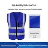 Reflective Logo Safety Vest - Breathable Summer Construction & Volunteer Gear