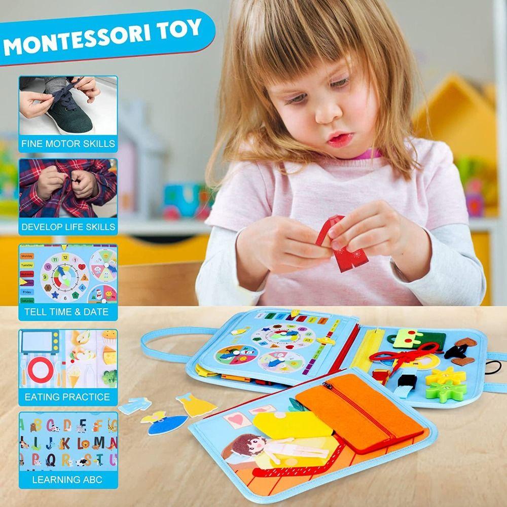 

Kidsbooks Cognition Games Learning Busy Board Toddlers Travel Toy Sensory Toy Puzzle Book ordinary