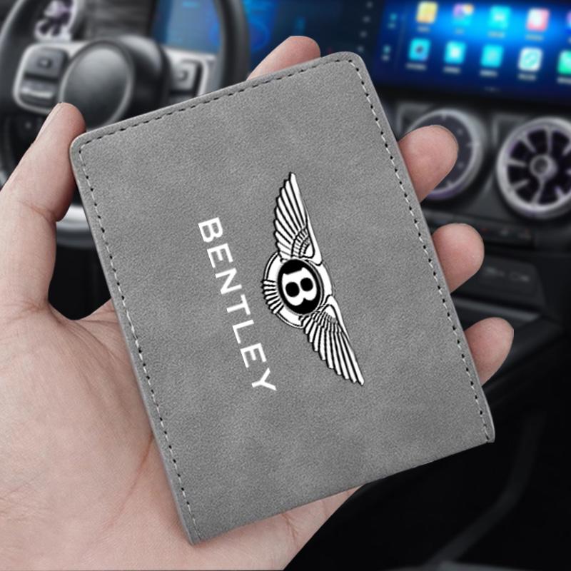 Pouzdro na řidičský průkaz s logem auta Taštička na kreditní karty a fotky Příslušenství pro Bentley Continental GT MULLINER Bentayga Flying Hurtling Spur