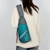Crossbody Sling Bag Ultra-Lightweight Water Resistance Nylon Chest Shoulder Bag With Earphone Hole For Men And Women