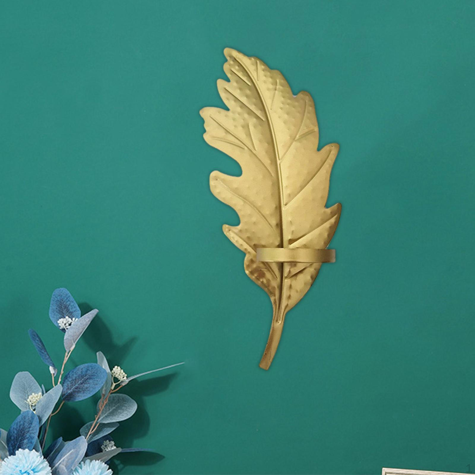 

Элегантный настенный подсвечник в форме листа для домашнего декора и особых случаев
