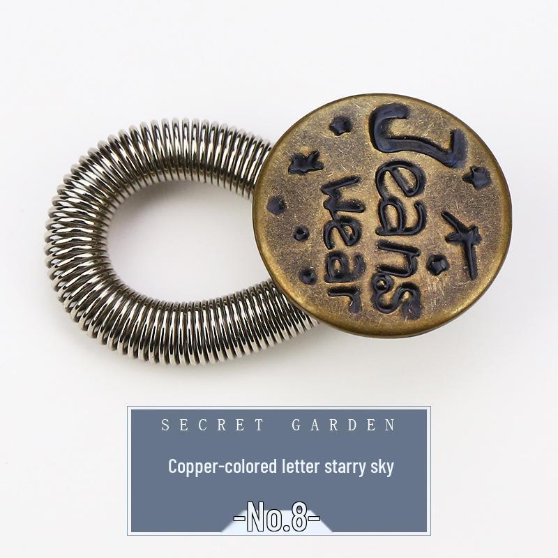 

Adjustable Waist-Extender Jeans Buttons - Retractable, Detachable & Universal Buckles