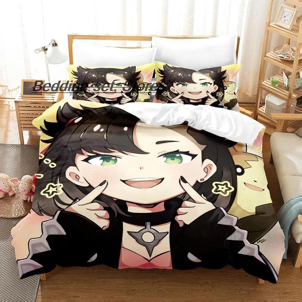 Marnie Bedding Set Single Twin Full Queen King Size Bed Set Aldult Kid Bedroom Duvetcover Sets 3D Print Anime Bed Sheet Set