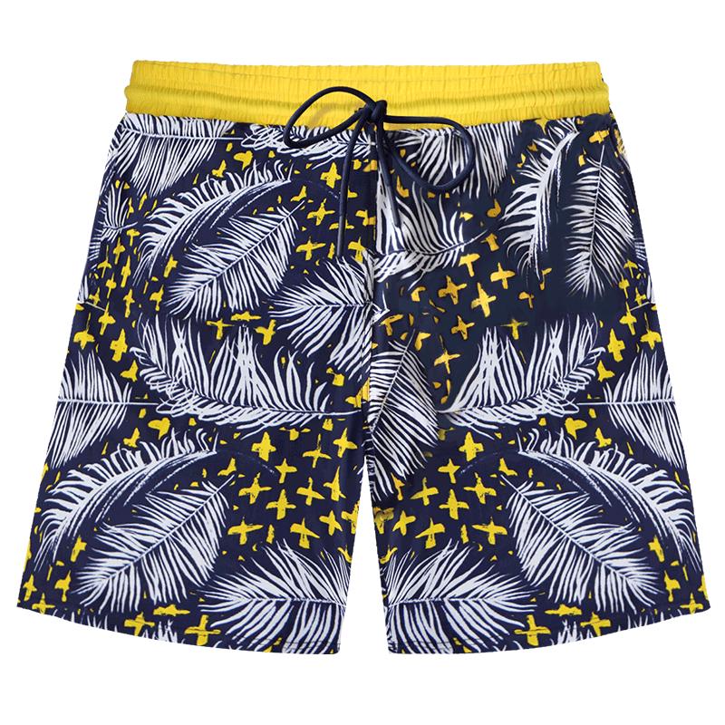 BALNEAIRE Men's Printed Loose-Fit Swim Trunks