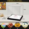 OTAKU Signed Ball Basketball Display Acrylic Figure Flowing LED Business Card UV with for Signed Ball Memorabilia W X 27cm D X 27cm Case, Case, Case,