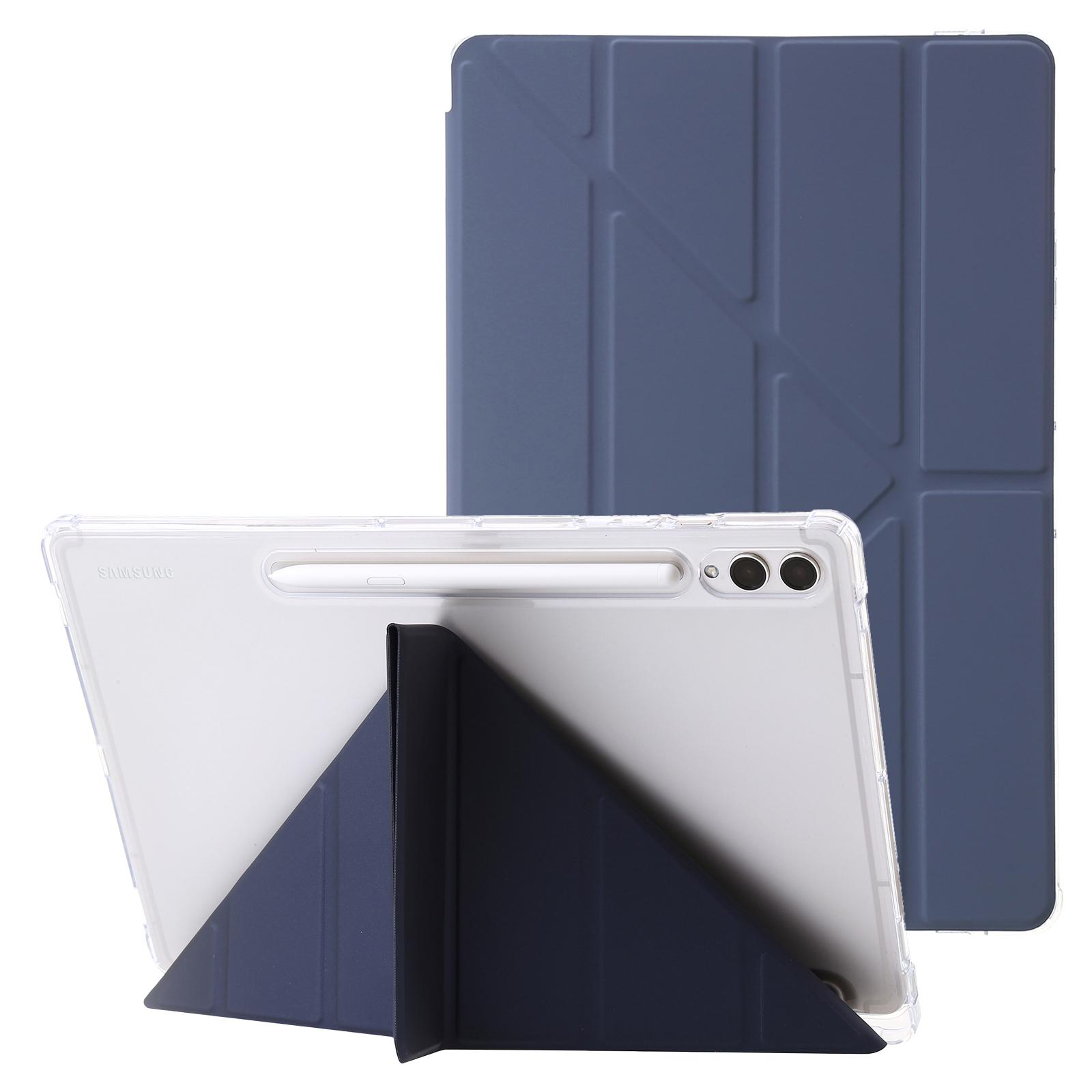 

Чохол для Samsung Galaxy Tab S10+ зі штучної шкіри, підставка-орігамі, прозора кришка для планшета H