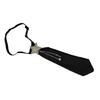 Unisex Small Tie Uniform Metal Chain Tassels Star Jewelry Pre-Tied Black Necktie