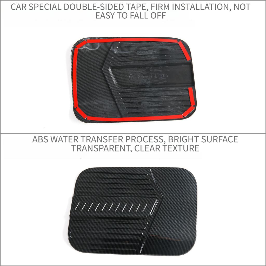 Fuel Door Cover Fuel Cap Cover Exterior Styling Upgrade ABS Plastic Glossy Finish Scratch Resistant Easy Installation