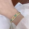 Ethnic Style Women's Hand Bracelet Traditional Chinese Cloisonne Bracelet Enamel Bracelet  Gift