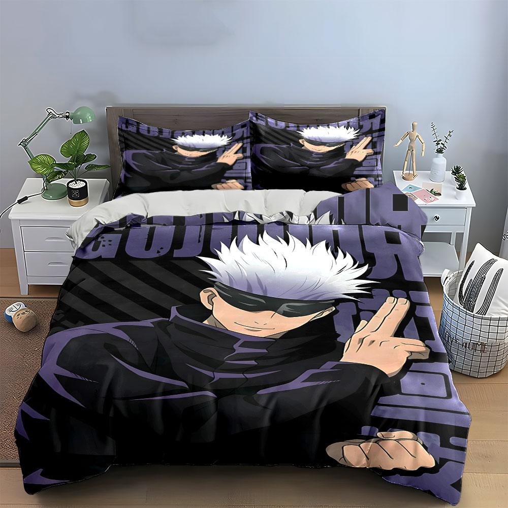 Character with White Hair. Bedding Sets Duvet Cover Sets Duvet Covers Pillowcases(1 * Duvet Cover 2 * Pillowcases Without Duvet Insert)