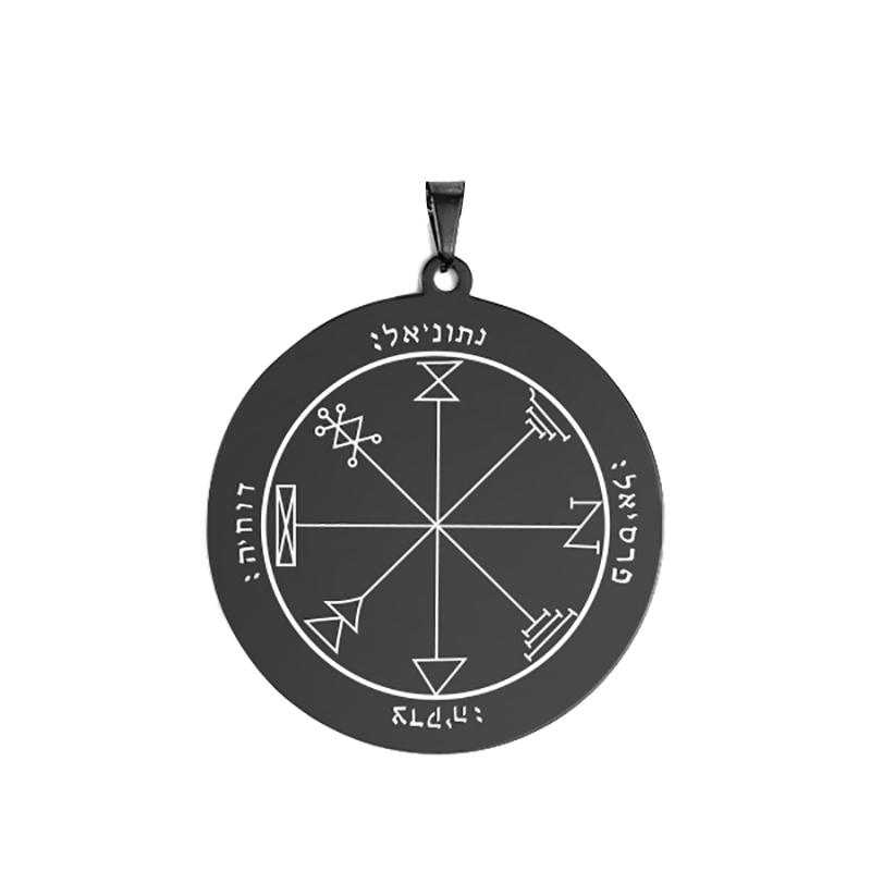 Dawapara Pentagrama lui Jupiter Talismanul lui Solomon Dobândirea Gloriei și a Bogățiilor Pandantiv DIY pentru Colier Accesorii din Oțel Inoxidabil