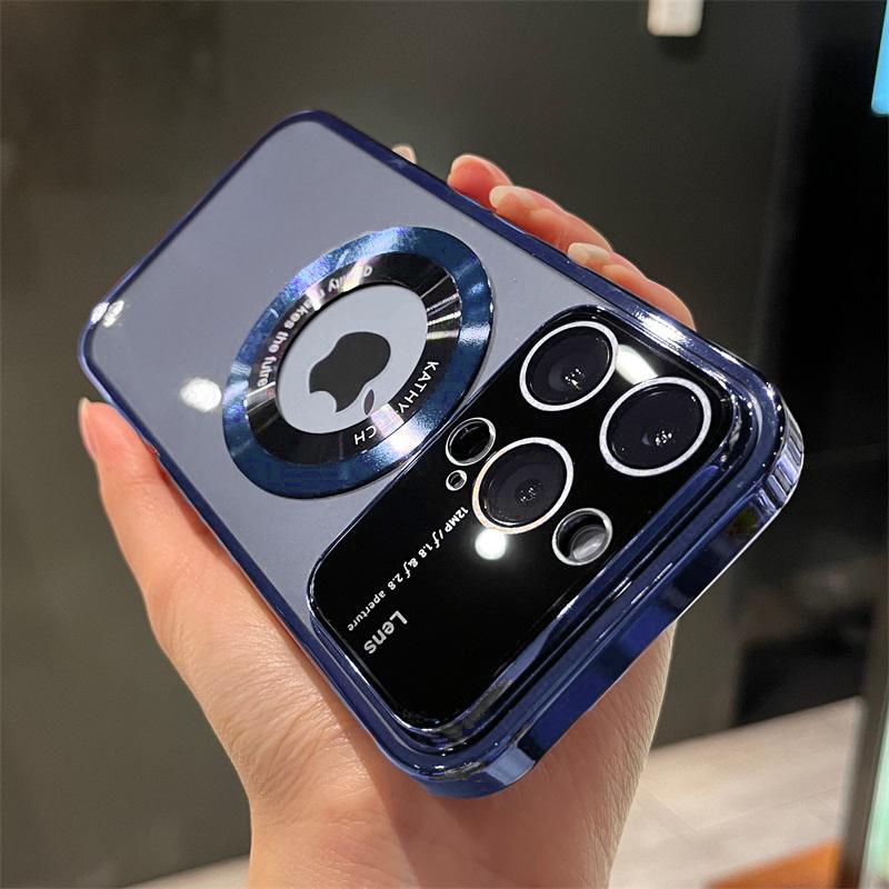 Beschichtung Objektiv Kamera Fall für IPhone 15 14 13 12 11 Pro X XR XS Max 7 8 Plus harte Kamera Schutz Abdeckung Drahtlose Ladegerät