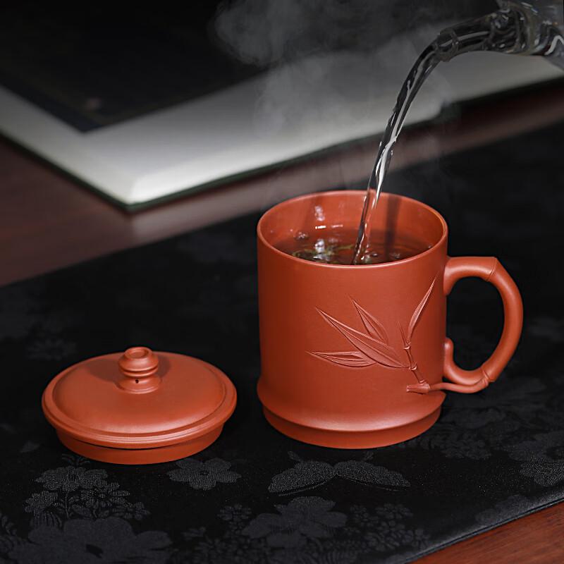 Bai Nian Li Yong Yixing Purple Clay Covered Tea Cup