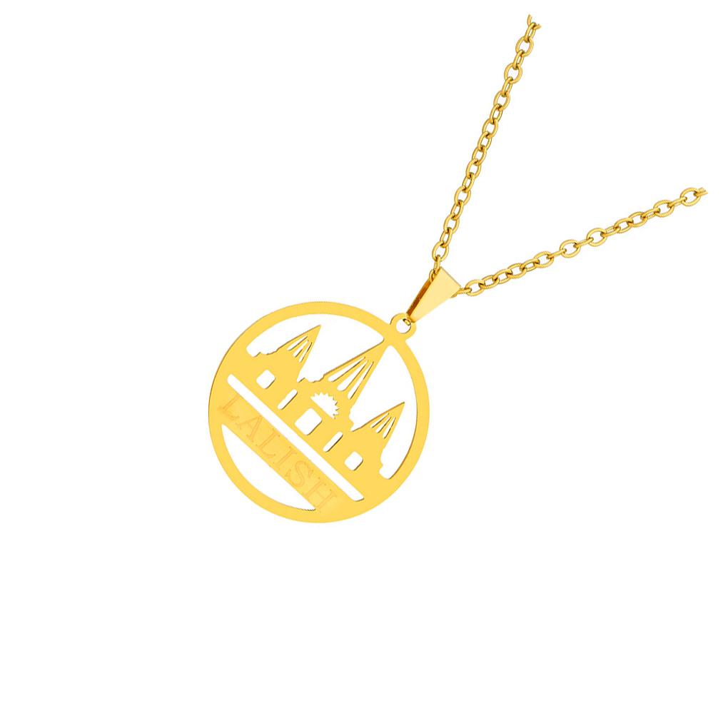 Stainless Steel Necklace Unisex Solid Color Ethnic Electroplated Geometric Choker Jewelry Pendant Birthday Gift