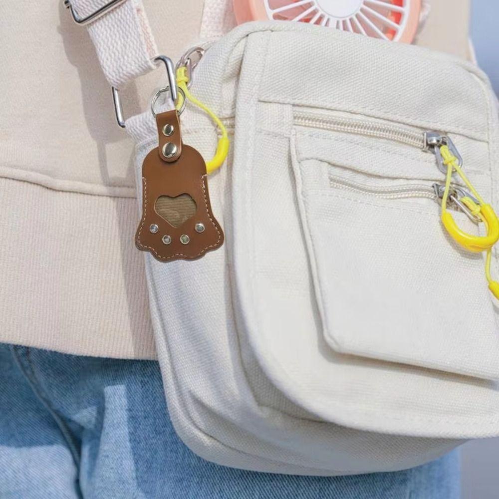DIY Handmade Pet Hair Memorial Keychain Hair Grooming Paw Shape Keyring  Jewelry Gift