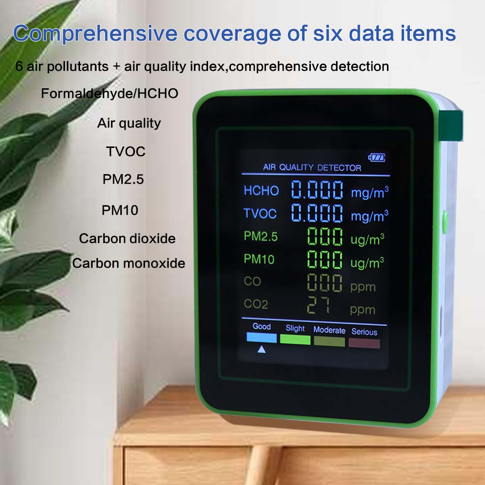 Automatic Display Air Detector Intelligent Carbon Dioxide Detector TVOC CO2 Sensor Travel