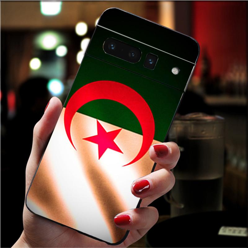 Etui na telefon dla Google Pixel 7 Pro 7 6A 6 Pro 5A 4A 3A Pixel 4 XL Pixel 5 6 4 3 XL 3A XL 2 XL Etui z flagą Algierii Funda