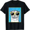 Otter Portrait Pop Art Animal with Sunglasses T-Shirt