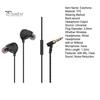 In-Ear-Kopfhörer Dynamic Circle Triple Unit mit Mikrofon, klarer Klang, Rauschunterdrückung, 3,5-mm-Kopfhörer mit Kabel