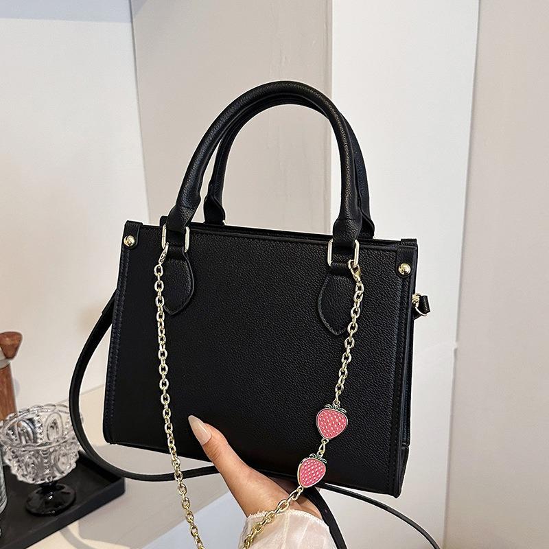 Fashion Classic Women's Bag, Small Tote Bag, Portable Shoulder Oblique Span Bag, Solid Color Underarm Bag.