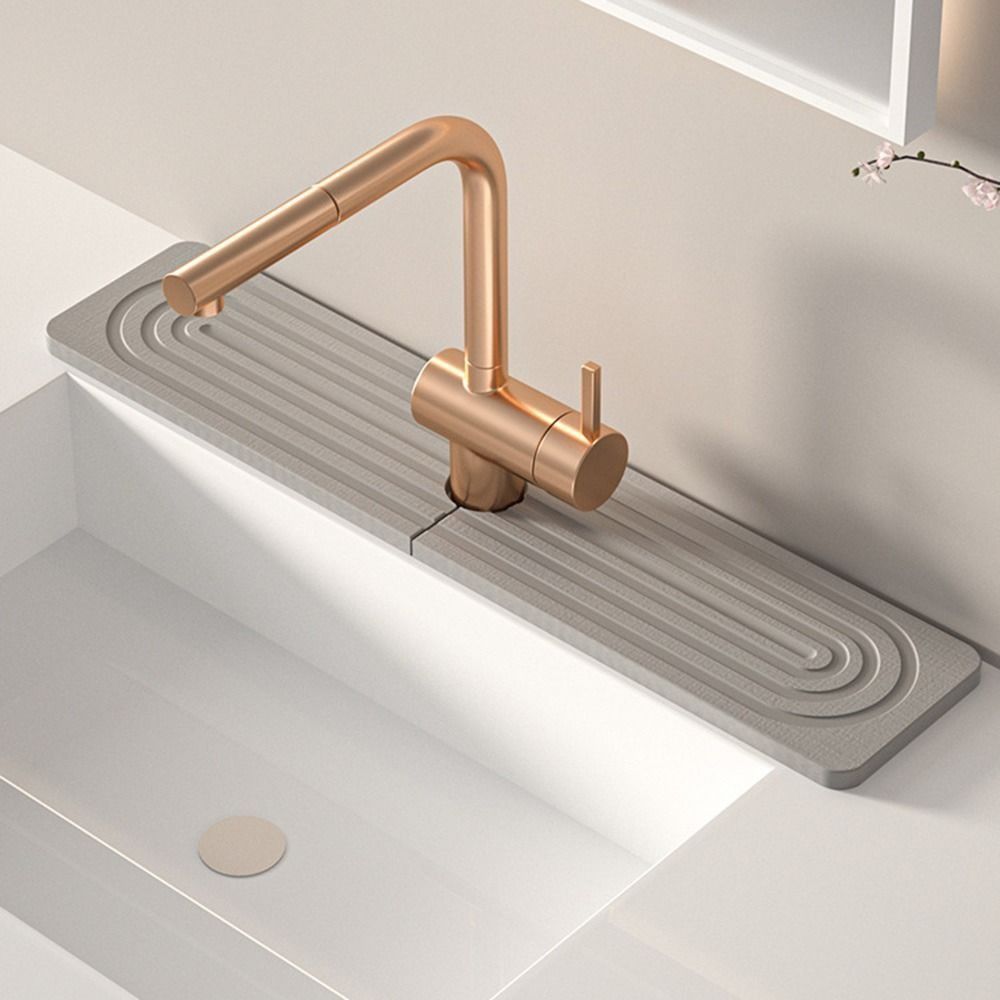 Moisture-proof Fast Drying Faucet Mat Super Absorbent Diatomite Stone Sink Tray  Bathroom Counter