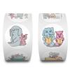 500 Stickers/roll Elephant and Piggieai Roll Stickers Reward Stickers Creative Handbook Tape