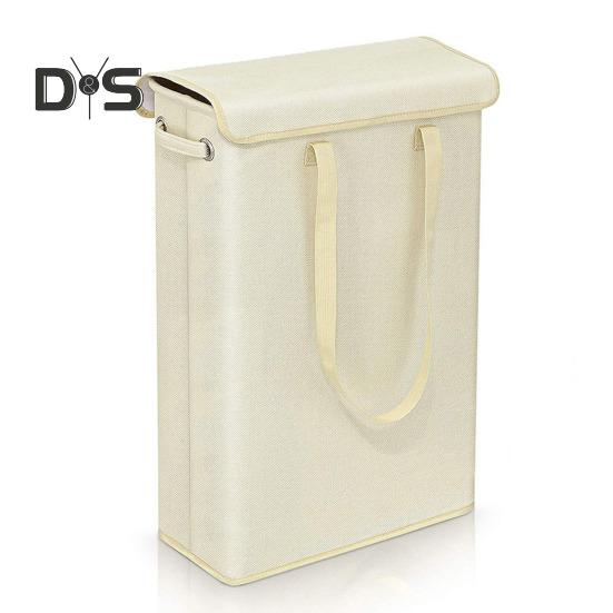 Laundry Storage Bag with Ergonomic Handle Foldable Design Dustproof Large Capacity Clothes Organization Laundry Basket
