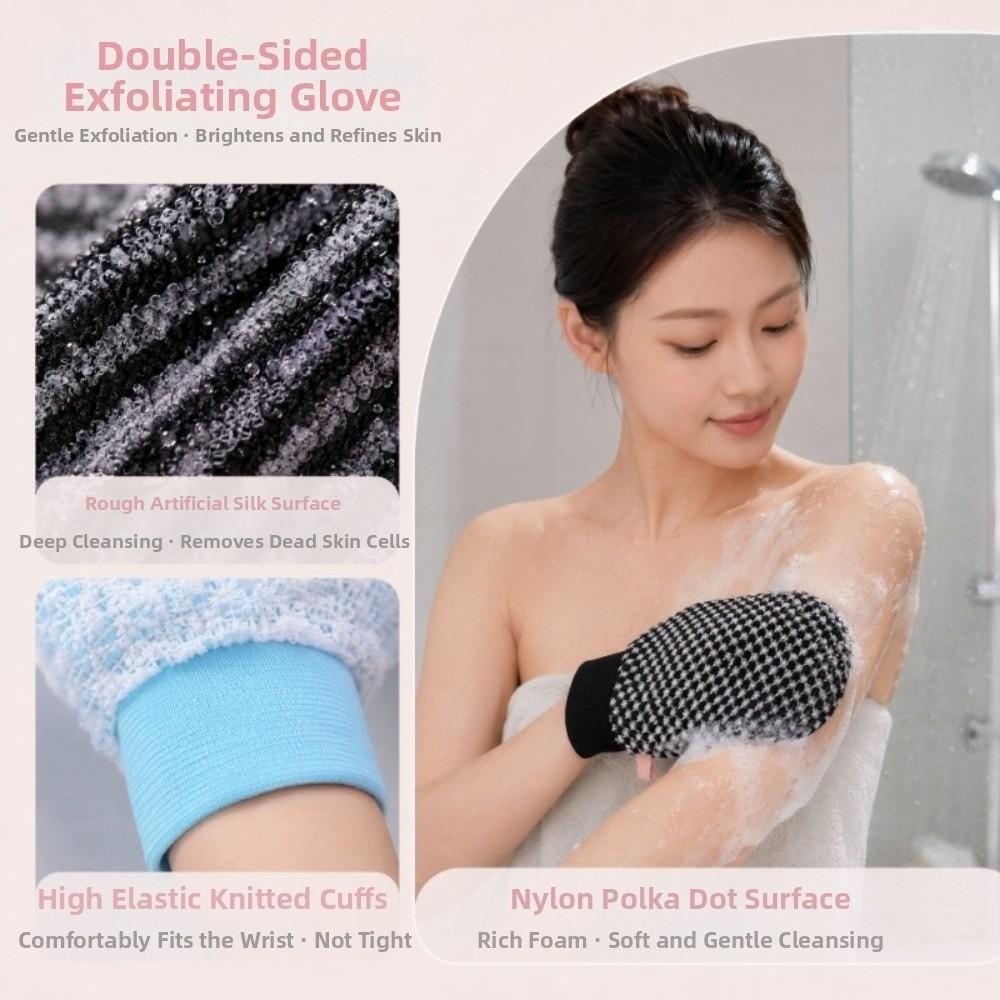 Massage Texture Dead Skin Scrub Gloves Deep Cleaning Body Exfoliating Mitt  Bathing