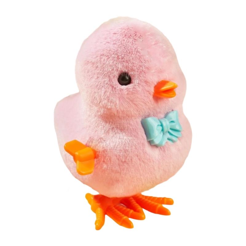 Windup Plush Chick Toy Lovely Jumping Chicken Windingup Toy For Pet And Baby Crawl Learning Parent Kids Activity Toy