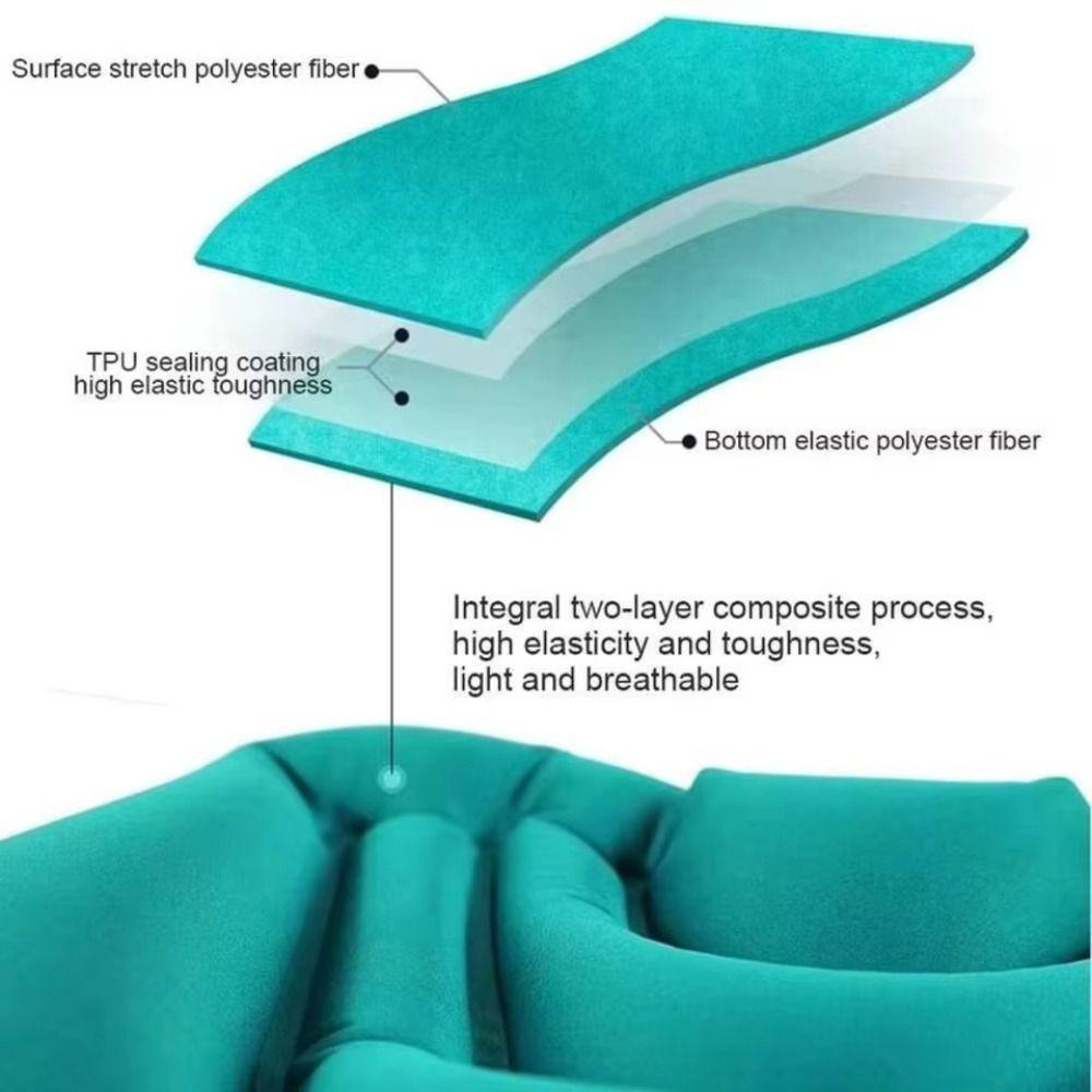 Soft Waist Protection Inflatable Lumbar Pillow Ultralight Inflatable Seat Pads Comfortable Soft Cushion for Home Office Car