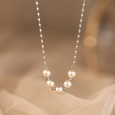 Pearl Necklace Women's Light Luxury Niche Design Sense Clavicle Chain Simple Temperament Neck Chain Jewelry