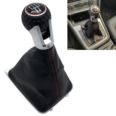 Versnellingspookknop Versnellingspookhendel Schakelpookknop Met Leren Kofferbakhoes Voor Volkswagen VW Golf 7 A7 MK7 GTI GTD 2013-2018