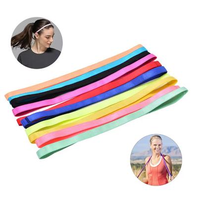 Thin Sport Headbands For Women And Men Non-Slip Yoga Hair Band Elastic Sweatbands For Football Basketball Soccer Tennis And Golf