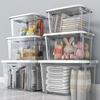 Large Transparent Home Storage Bin for Clothes, Toys, and Snacks