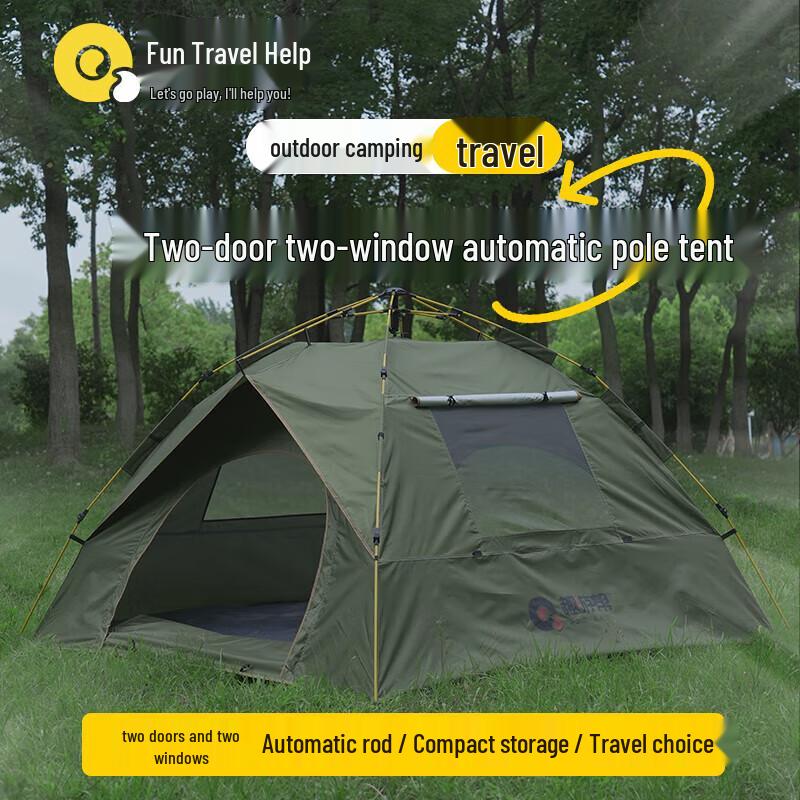 

Quyoubang Large Double-Layer Outdoor Camping Tent