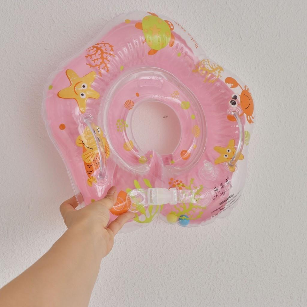 Baby Inflatable Swimming Ring Neck Float For Newborn Infant Toddler Bath Neck Collar 6 Months 0 Years Old Kids