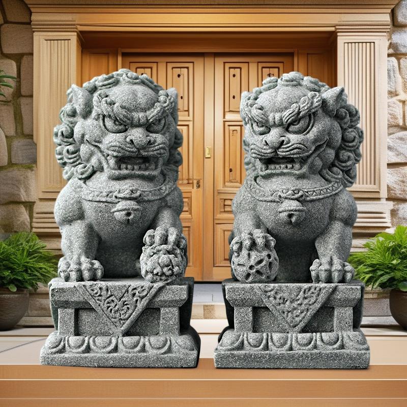 Sandstein Kirin Maskottchen Skulpturen und Figuren Chinesische charakteristische Tiere Haus Raum Büro Reichtum Glück Feng Shui Dekor