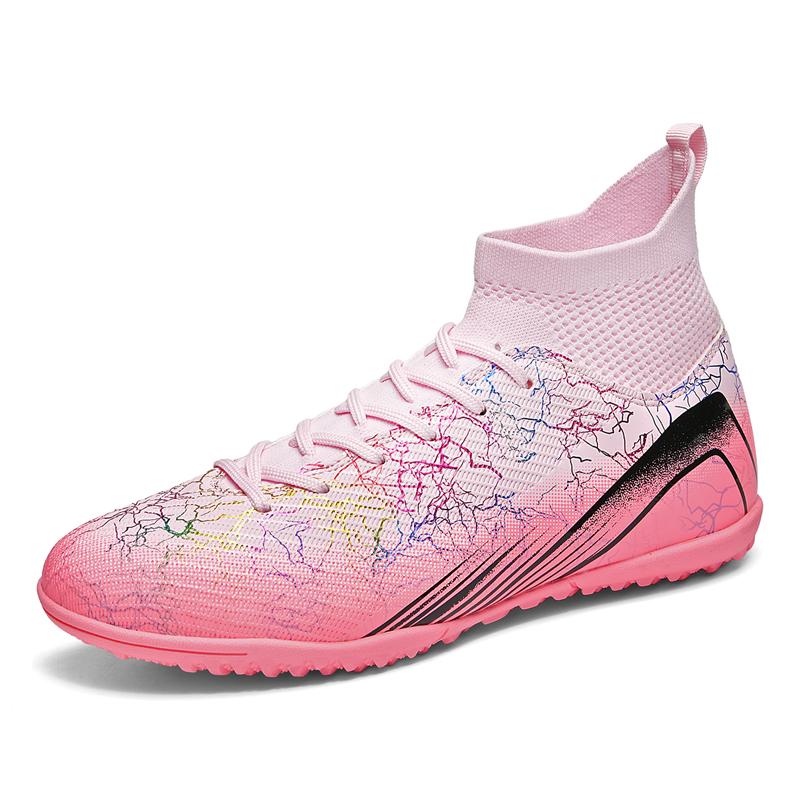 Professionelle Fußballschuhe High Top Fußballstiefel Herren Fußballschuhe Sportliche Sneaker für Teenager Fußballtraining