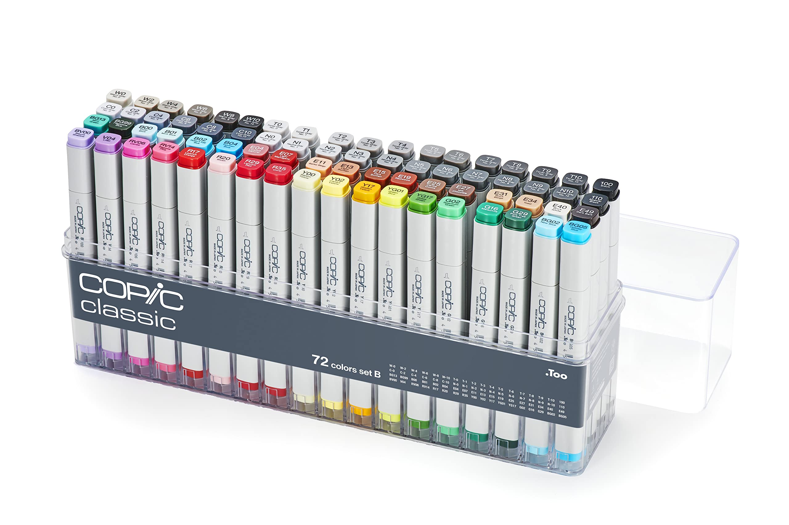 Набор маркеров Copic Classic B, 72 цвета