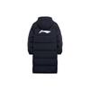Li Ning Hooded Printed Letter Thick Long Down Jacket Unisex Outerwear Black AYMT413-1