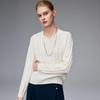 Palo Women's 100% Cashmere V-Neck Cable Knit Sweater