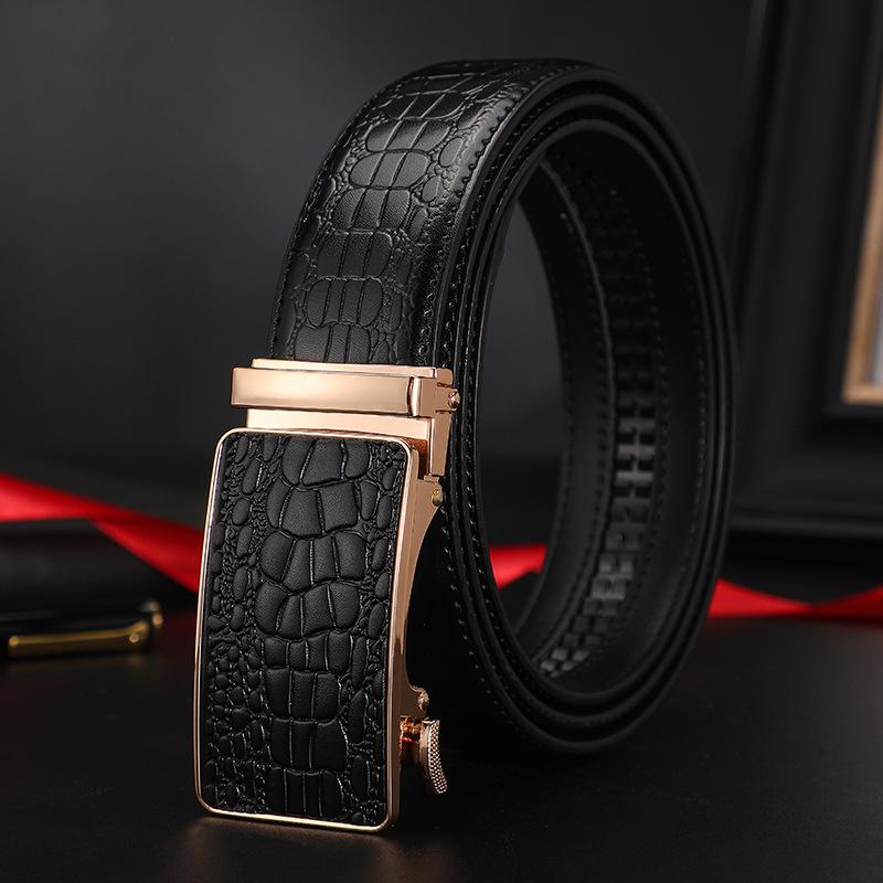 Nuova Cintura da Uomo in Pelle PU di Alta Qualità con Fibbia Automatica 2025 - Elegante Cintura da Business per Giovani e Mezza Età