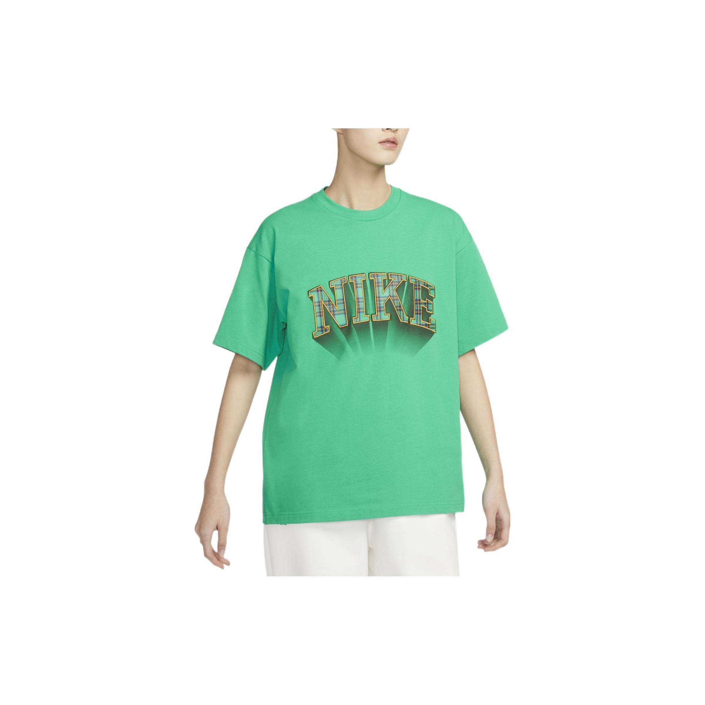Nike Check Logo T-Shirt Green Men s FB2736-324 L