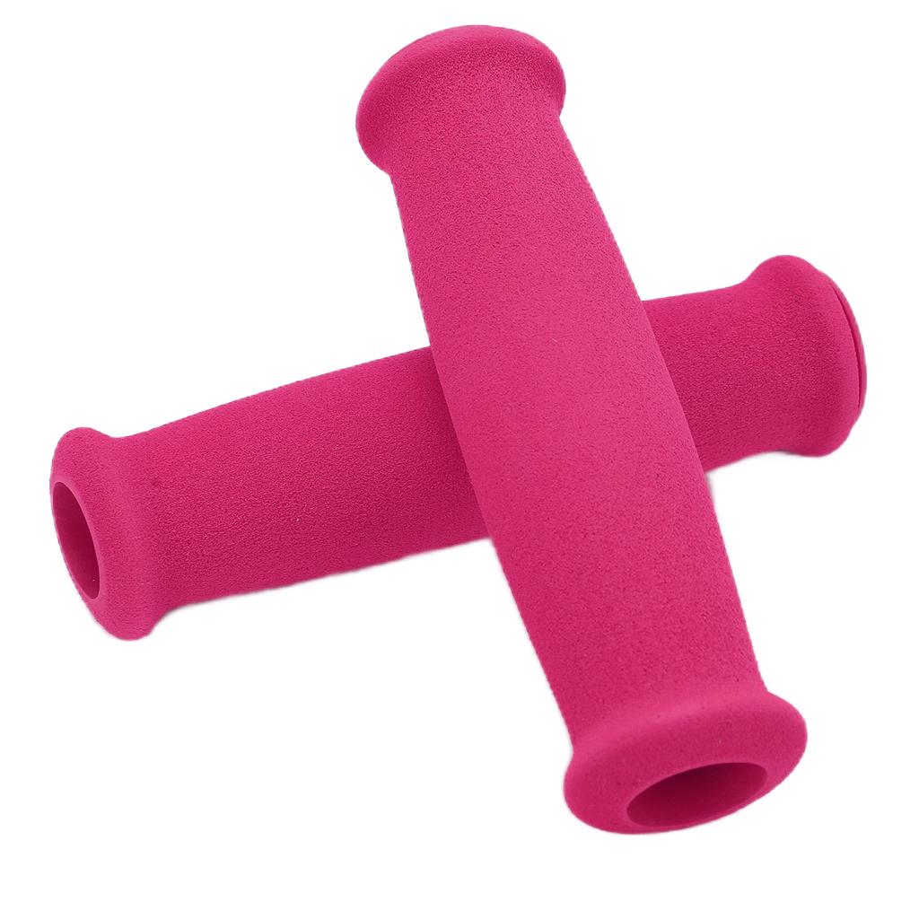 2pcs Hand Grips Covers Foam Sponge Anti Slip Lightweight Bicycle Handlebars Protectors for Road Mountain BicyclePink