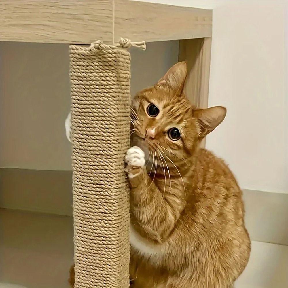 1Roll Tree Scratching Post Natural Sisal Rope Toy Pet Supplies DIY Cat Scratcher Rope Cats Paw Claw 4mm/6mm Furniture Protector