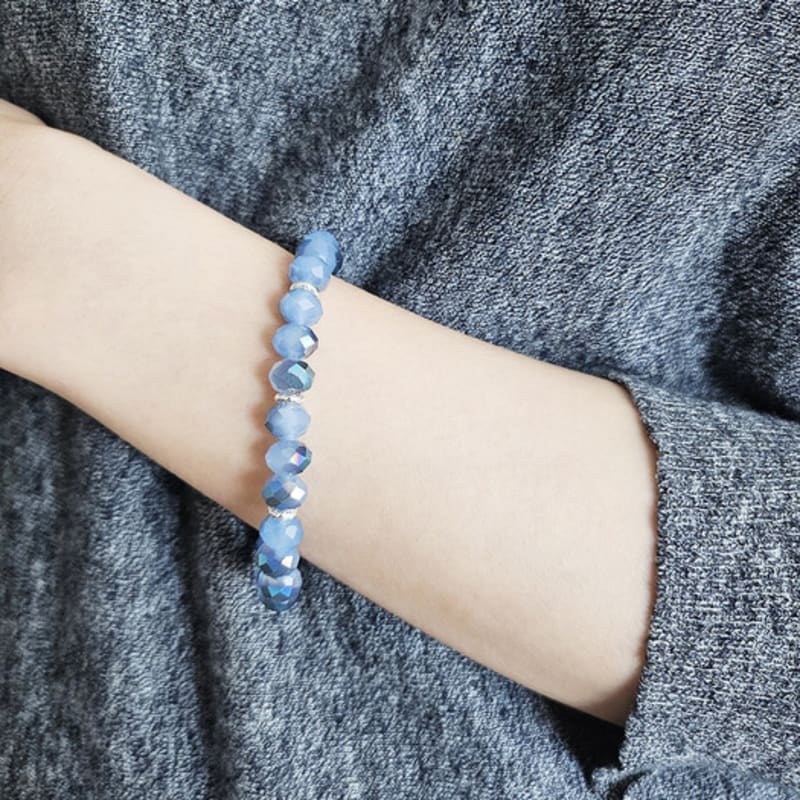 Eliz by Lizgallery Blue Crystal Bracelet