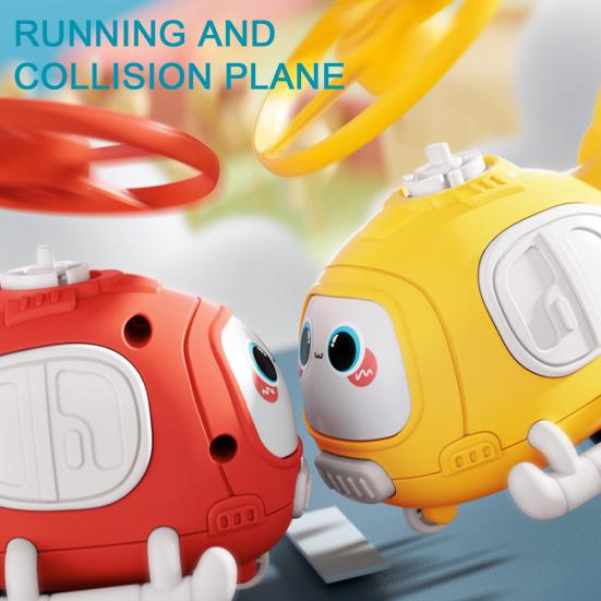 Airplane Baby Boy Interactive Parent-Child Game Indoor Outdoor Airplane Bamboo Dragonfly Cartoon Helicopter Toy for Kids