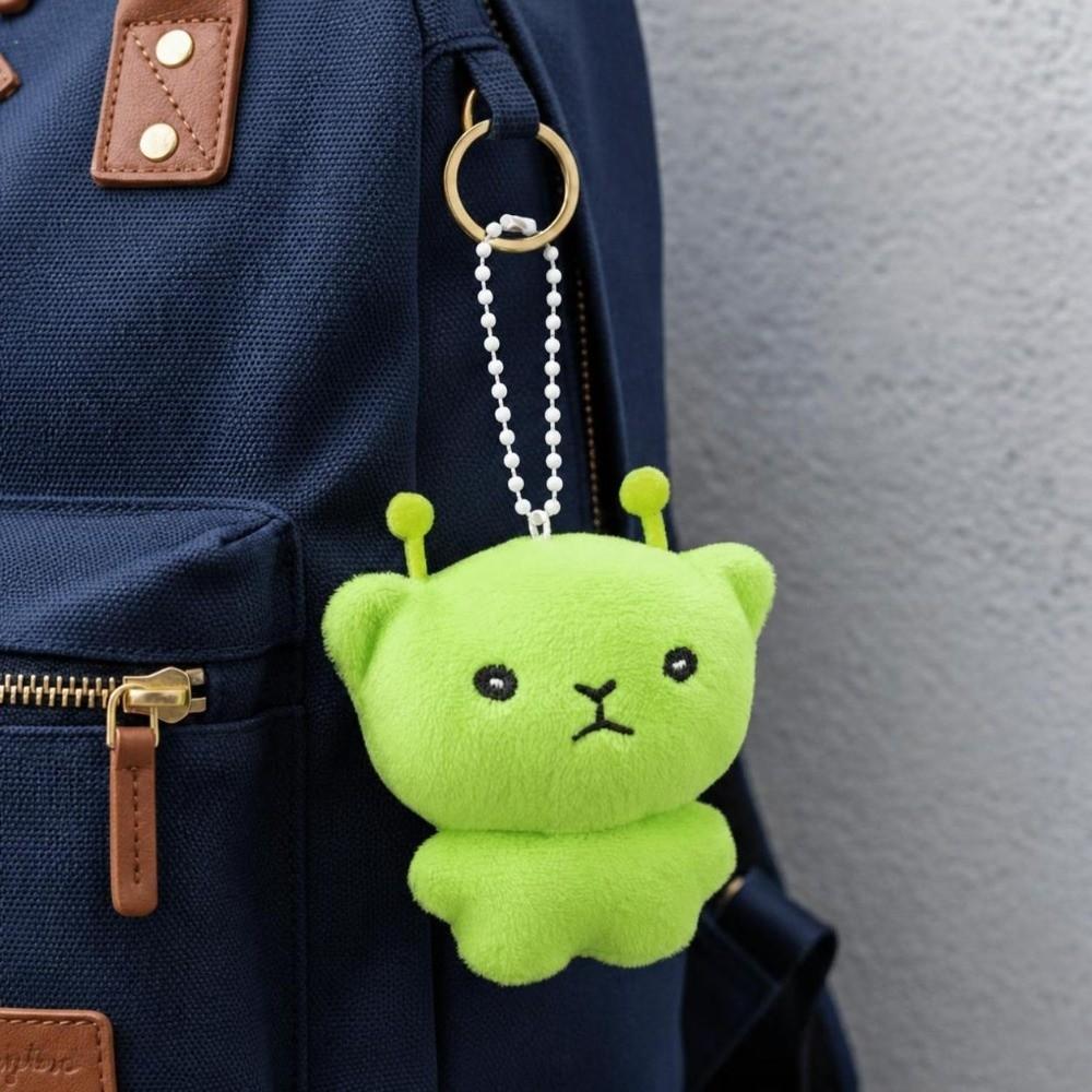 Mini Plüsch Rucksack Anhänger Weiche Alien Katze Schlüsselanhänger Niedliche Handy Seil Zubehör Geschenke